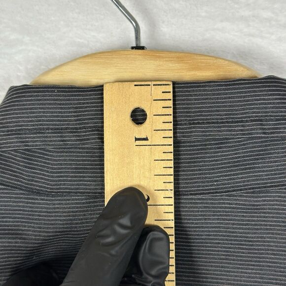 Michael Brandon Shirt Men’s Large Short Sleeve Button Down Black‎ Stripped Shirt - Picture 5 of 12